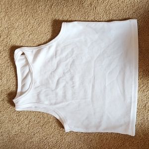 S Cropped White Basic Tee (never worn)